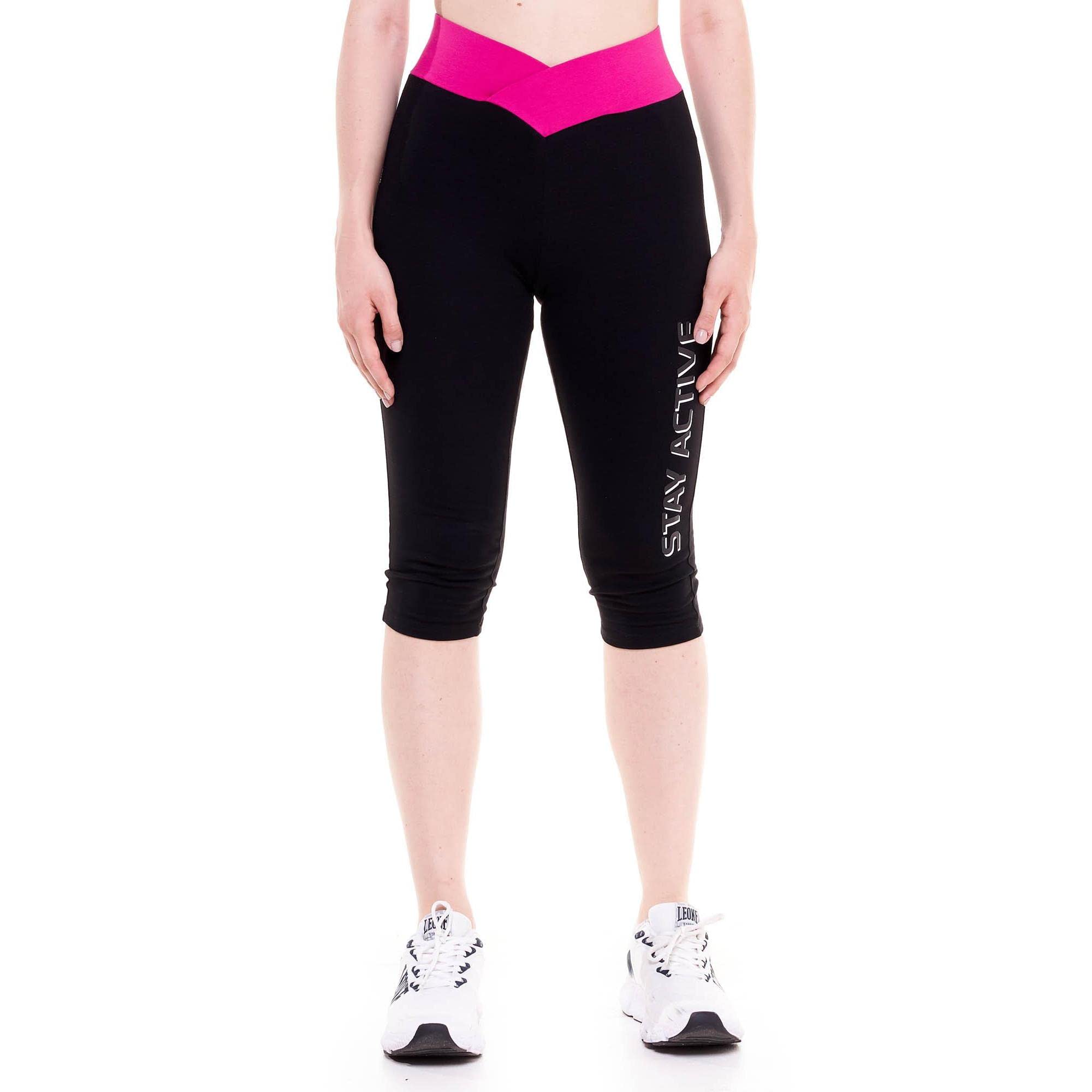 

1947 Workout Wear Length Leggings ENERGY Black [Leone Apparel] 3/4 Women s чорний
