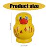 Set of 10 Yellow Duck Wood Stacking Dolls Traditional Russian Nesting Toy for Decoration Decorative Matryoshka Doll