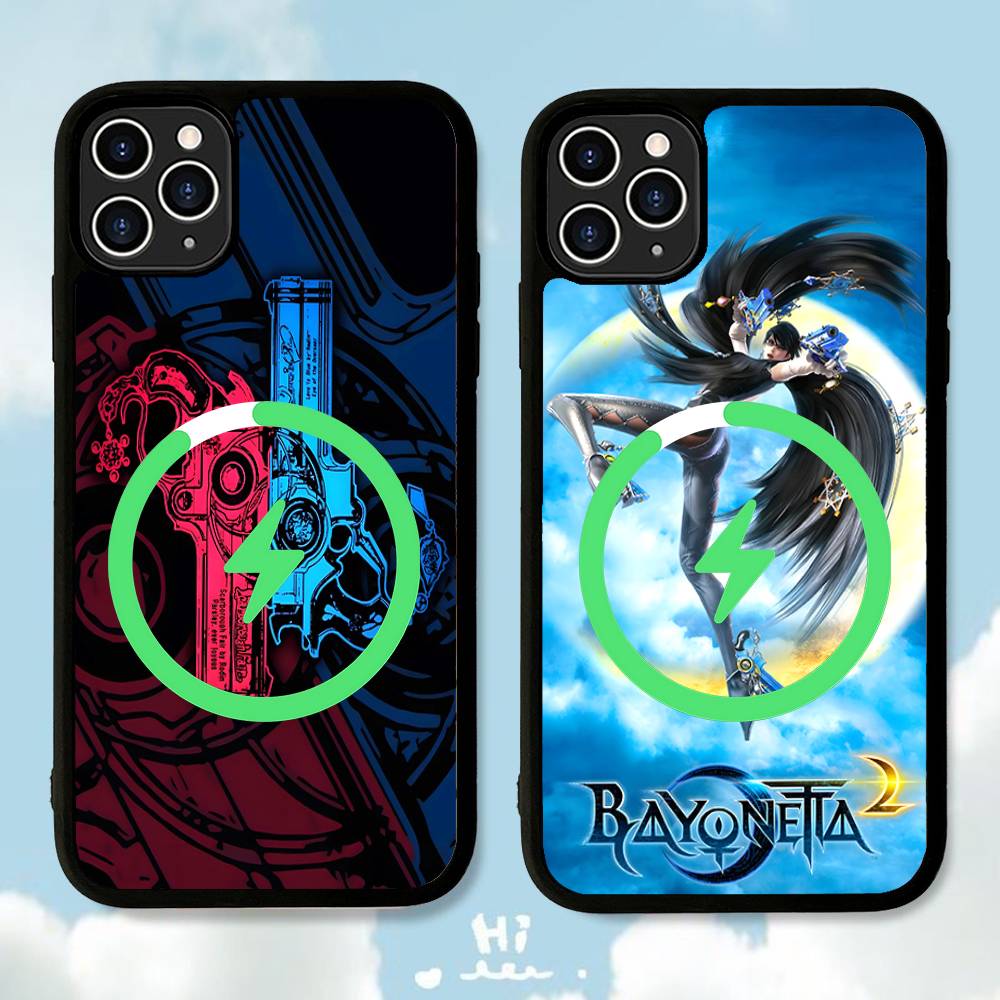 Game Bayonetta Anime Phone Case For IPhone 13 14 15 11 12 16 17 Pro Max Plus For Magsafe Magnetic Shell