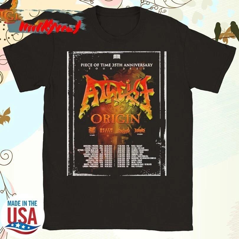 Atheist Band Piece Of Time 35th Anniversary Tour 2026 Dates Shirt CS030 XL