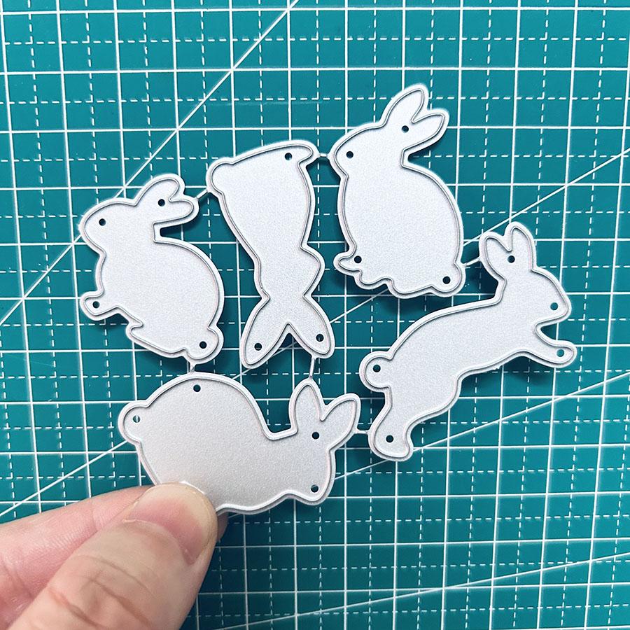 Rabbits Metal Cutting Dies Scrapbooking New DIY Scrapbooking Photo Album Decorative Embossing Paper Card