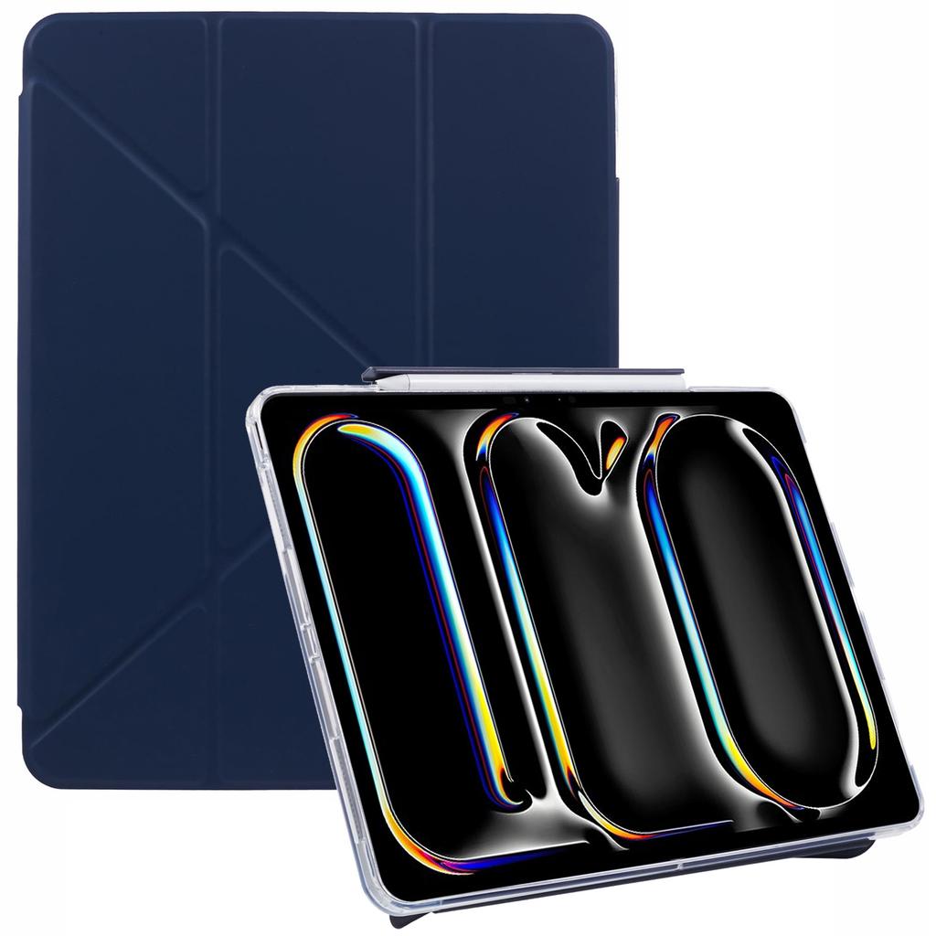 MUTURAL For iPad Pro 13 (2024) Case Origami Stand Leather Smart Tablet Cover Retractable Pen Slot