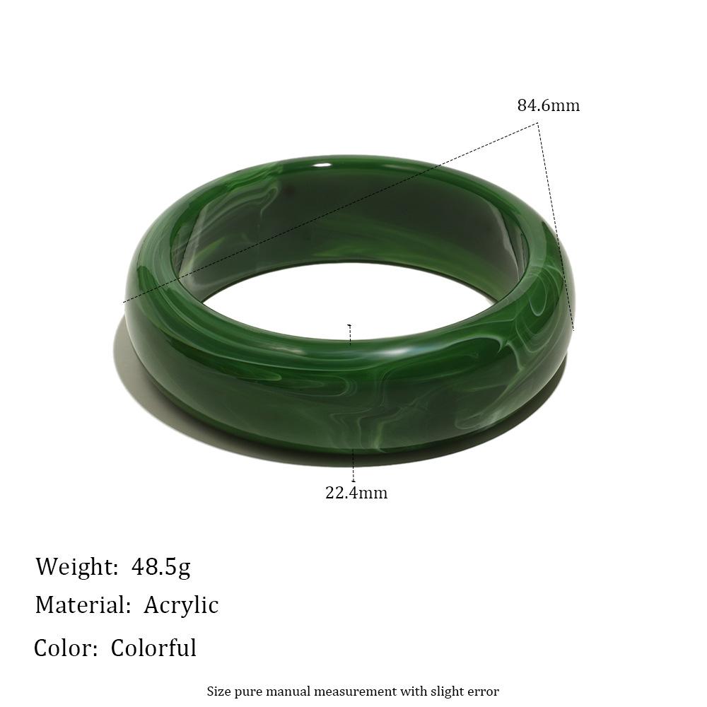 

Bohemia Acrylic Statement Irregular Geometric Chunky Bracelet for Women Multi-color Resin Exaggerated Charm Bangle Jewelry Gifts