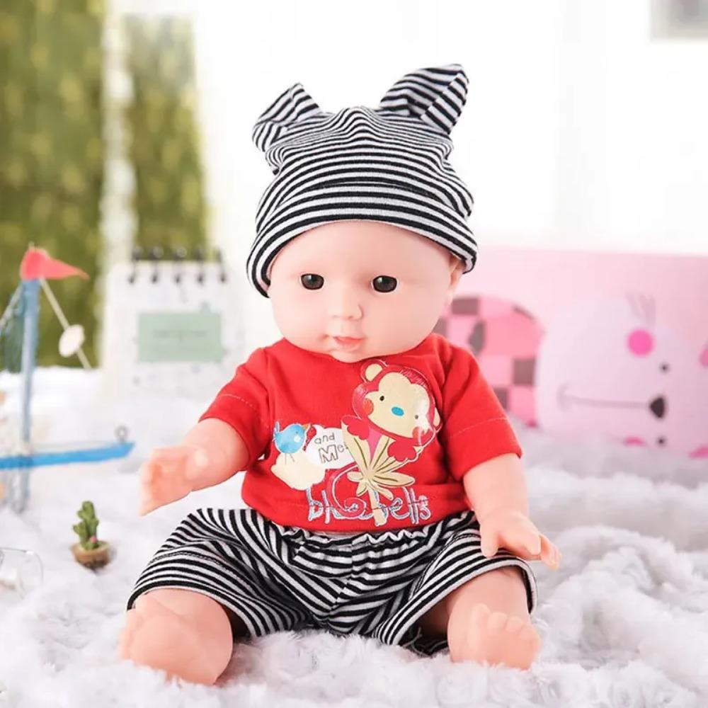 30cm Doll Clothes  Coat Change a Suit Reborn Baby Cartoon Crystal Super Soft Cloth Doll Set Sweater Doll Accessories