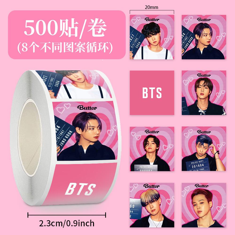 Skzoo Idol Roll Stickers 500 Pcs Adhesive Labels For DIY Journal Scrapbook Phone Case Polaroid Decoration Fans