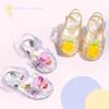 Girls' Roman Hollowed-out Princess Sandals For Summer Children's Jelly Shoes With Anti-Slip Head Cover Beach Shoes