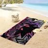 Gengar Print Beach Towel, Large Soft Quick Dry Towel for Beach Camping Swimming