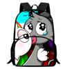 Zaini Scolastici Cartoni Animati per Bambini Sprunki Stampato Zainetto per Bambini, Zaini di Grande Capacità per Studenti dell'Asilo, Borse per Bambini e Bambine