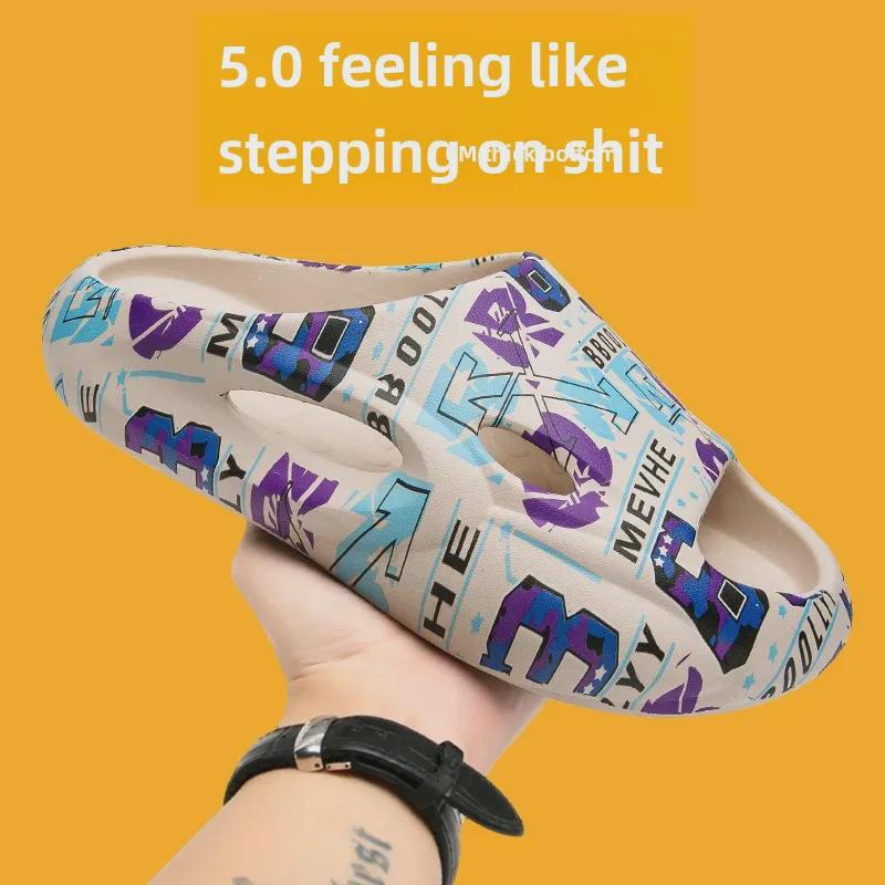 Męskie Lekkie Antypoślizgowe Klapki Casual w Dużych Rozmiarach - Modne Sandały Sportowe Outdoor