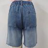 IHUASU Spring Summer Washed Casual Gradient 5/10 Denim Shorts