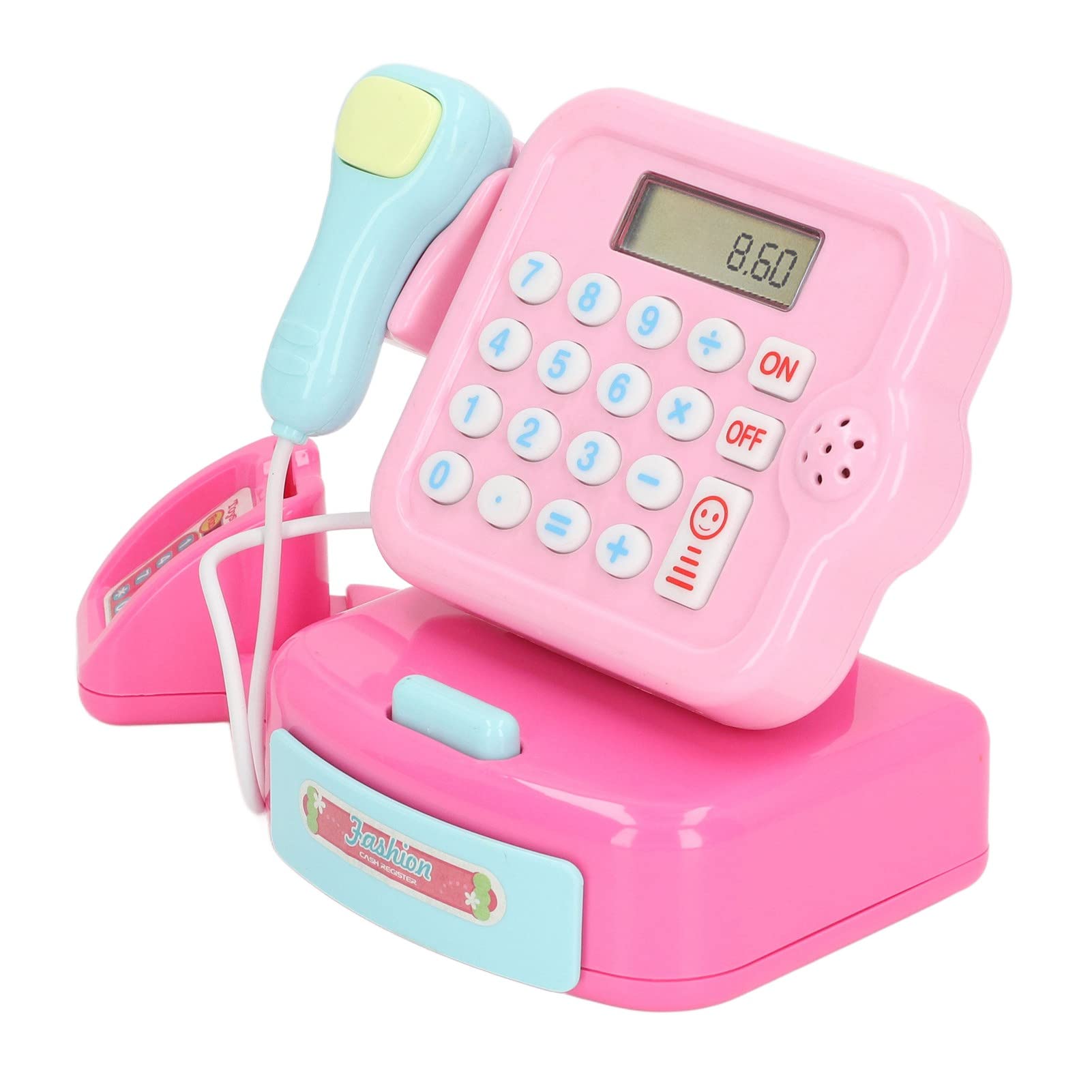 

Cash Register Toy Playset for Kids with Calculator, Cash Register, Sounds and Lights for Pretend Play