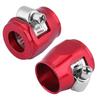 Car Oil Fuel Hose End Clamp Finisher Water Line Clip Hose Connectors AN4 12mm Red