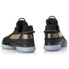 Li Ning WOW 7 Slip Resistant Abrasion Resistant Low top Basketball Shoes Men's Black Gold ABAN079-7