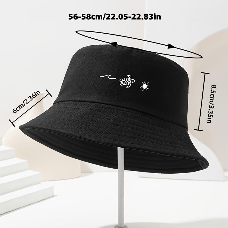 Men and women, sea turtles, sun printed fisherman hats, spring and summer, casual and fashionable fishing hats, outdoor