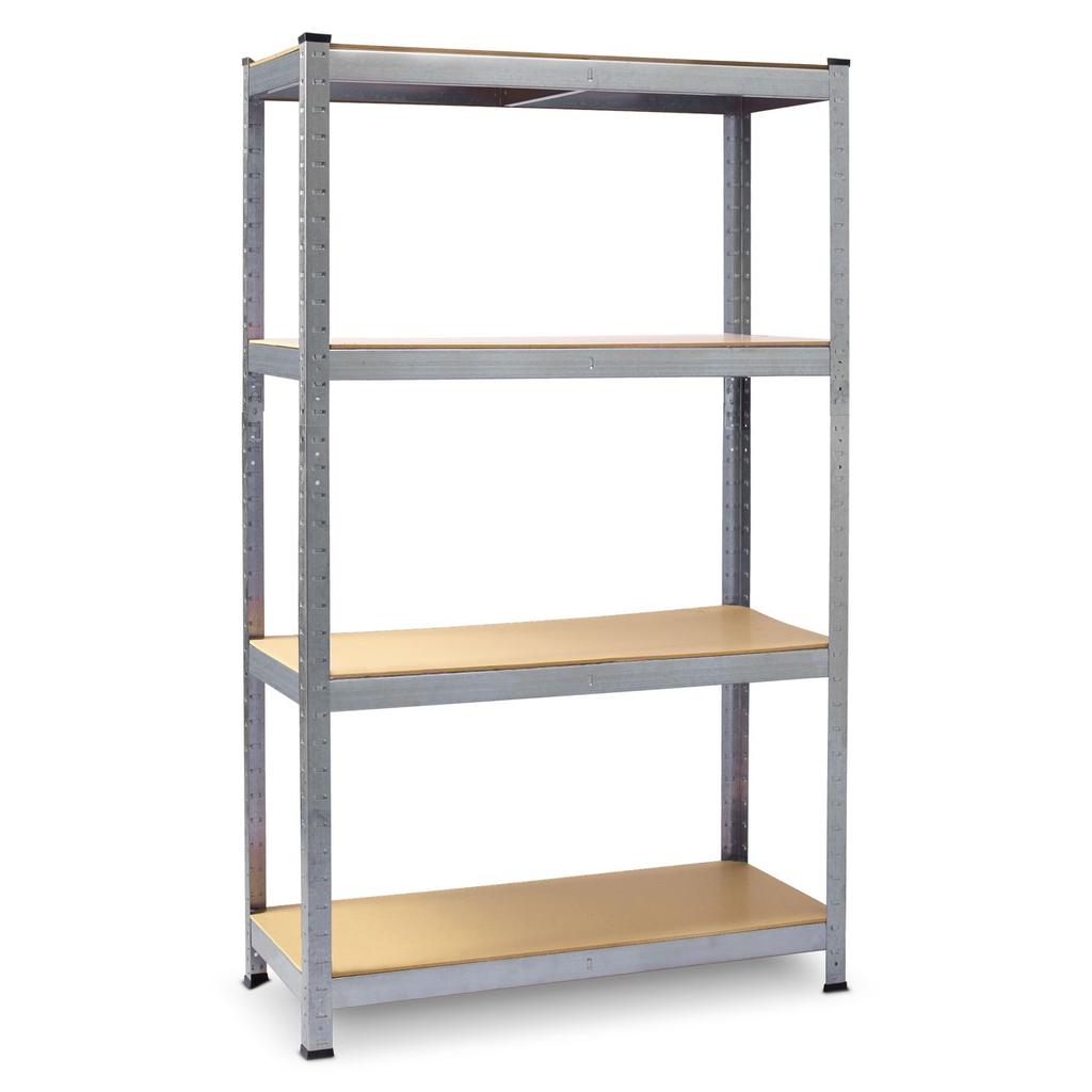 Metal Warehouse Shelving Unit Set of 2 Pcs 174 X 80 X 40 Cm Plonos Pl-701