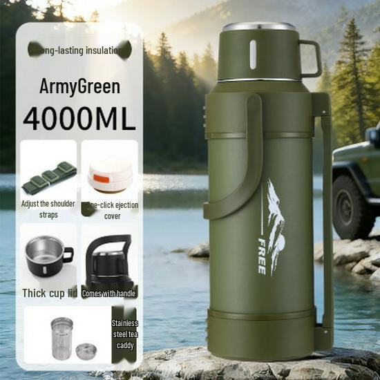 Large Capacity 304 Stainless Steel Insulated Thermos Cup for Travel and Home