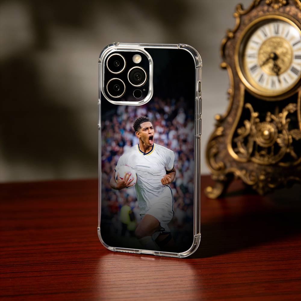 Custodia per Telefono J-Jude Football B-Bellingham Per iPhone 17 16 15 14 13 12 11 Mini Pro Max Plus Copertura Trasparente