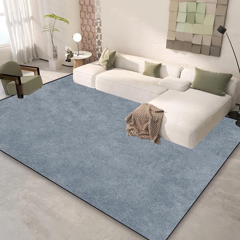 Modern Luxury Carpet Living Room Solid Color Decoration Home Sofa Area Large Rugs Bathroom Cloakroom Non-slip Entrance Door Mats