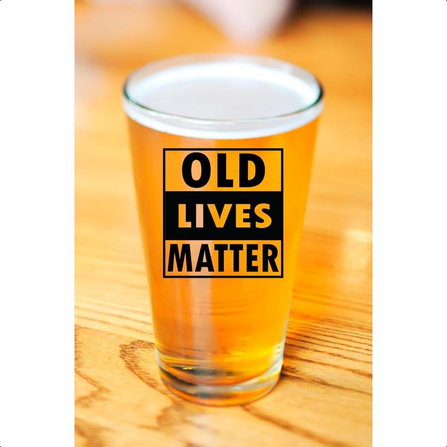 

Кружка для пива Old Lives Matter 16 унций, устойчивая к царапинам, забавная пивная кружка, подарки-приколы для мужчин, подарок на день рождения, День отца или на пенсию United States
