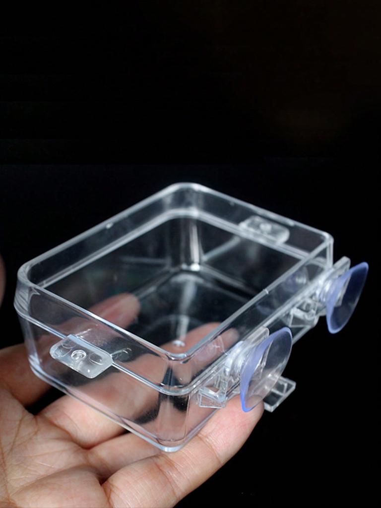 1pc-Crawler anti escape feeder, water basin anti escape pet feeder, suitable for turtles and lizards - random color