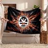 Swansea City FC Personalisierte Fleecedecke Mit Fußballlogo, Individueller Name Text Weich Warm Zuhause Überwurfdecke