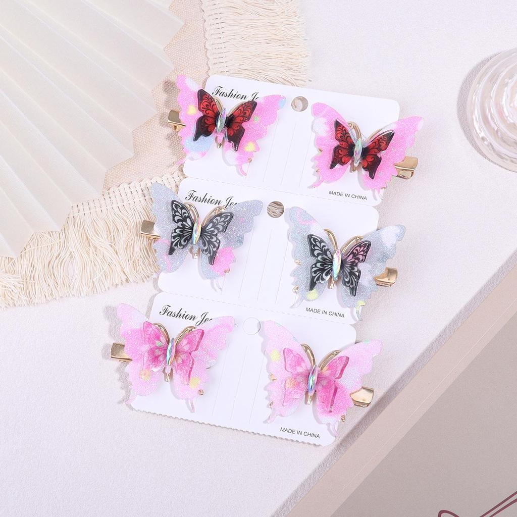 Cross-Border Butterfly Hair Clip for Girls - Ancient Costume Style Hair Accessory