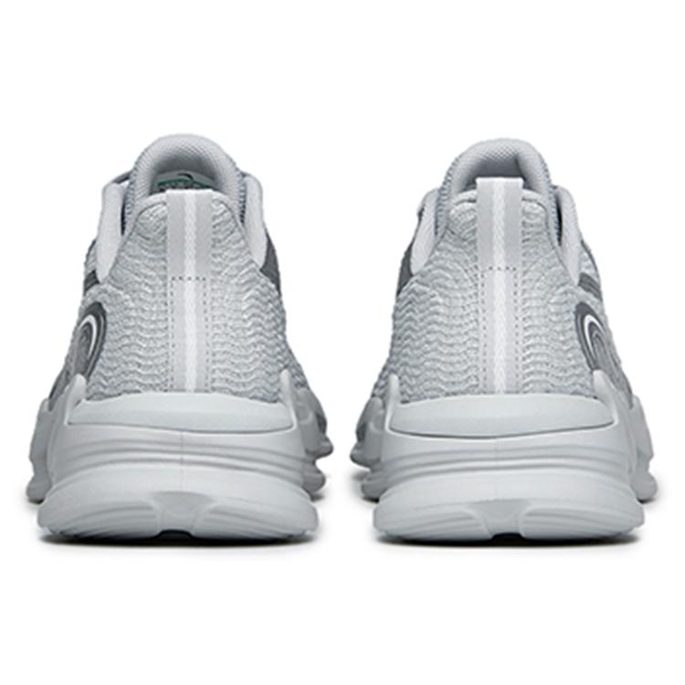 Anta Comfortable Cushioning Slip Resistant Abrasion Resistant Breathable Lightweight Low top Running Shoes Men's Silver 112215555-7