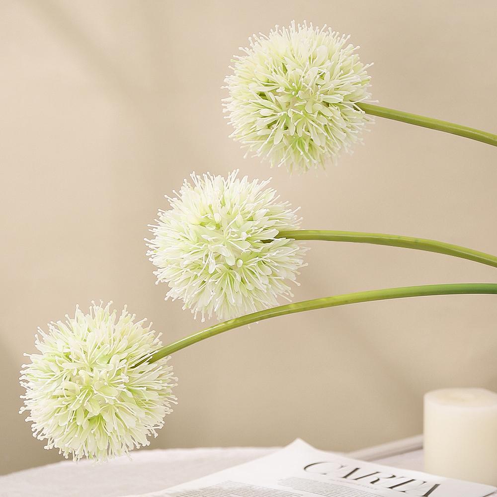 1/3/5Pcs Artificial Dandelion Ball Bouquet Fake Flowers for Home Decor Garden Wedding Decoration Outdoor Vase Flower Arrangement