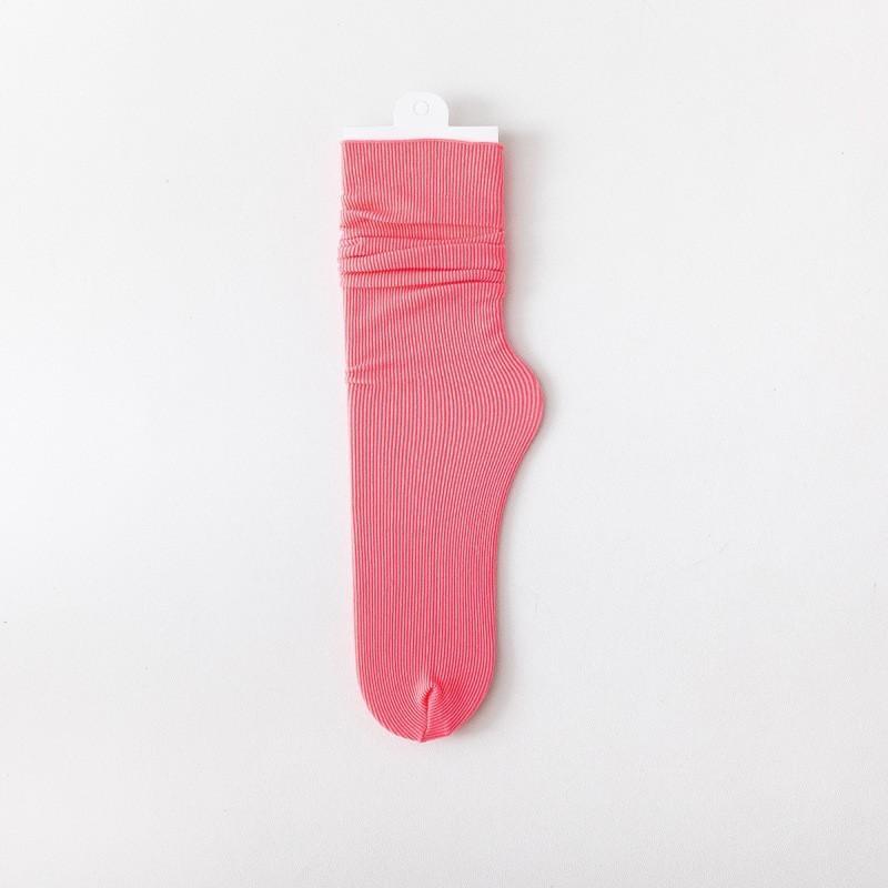 

Women s socks, stacked socks, spring and summer thin ice socks, solid color socks, women s mid-calf socks, velvet long socks, ice silk socks Boutique【Pink】
