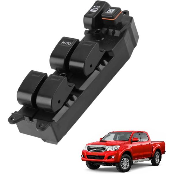 Front Left Power Window Switch, Window Switch Button, Compatible with Toyota Fortuner Hilux 2004-2015, Replaces 84820-0K100, 848200K100, 84820-12480,