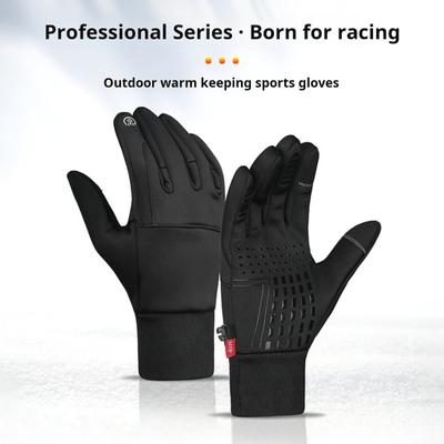 1 paar Winter Radfahren Handschuhe Winddicht Wasserdicht Touchscreen Anti-slip Thermische Kalten Wetter Männer