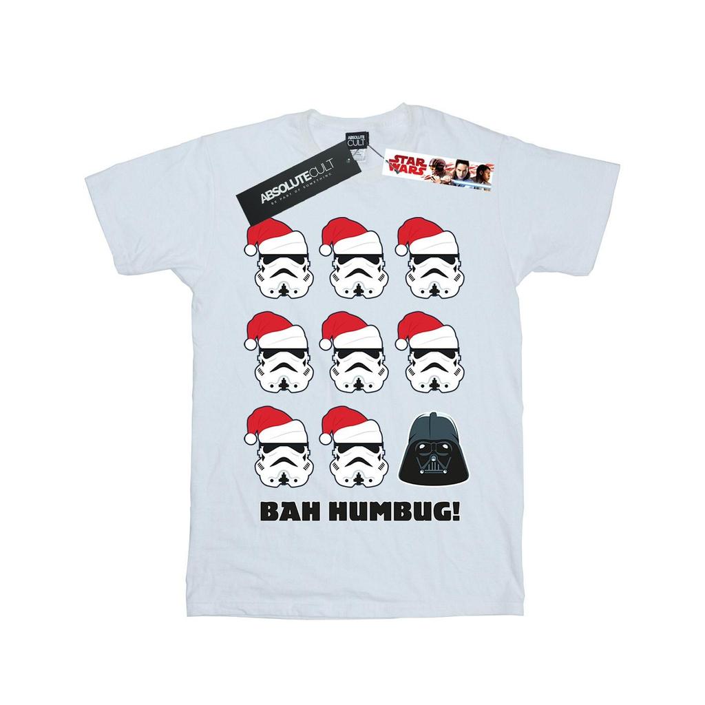 STAR WARS Weihnachts-Humbug-Baumwoll-T-Shirt für Mädchen