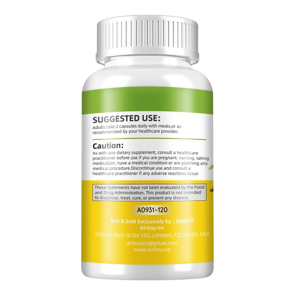 Berberine1000mg - Immune System & Maintains Metabolic Health,Cholesterol Support