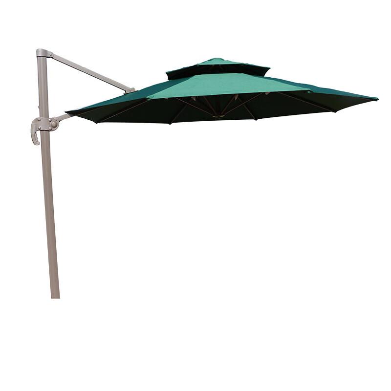 OEING Outdoor Double-Top Roman Patio Umbrella