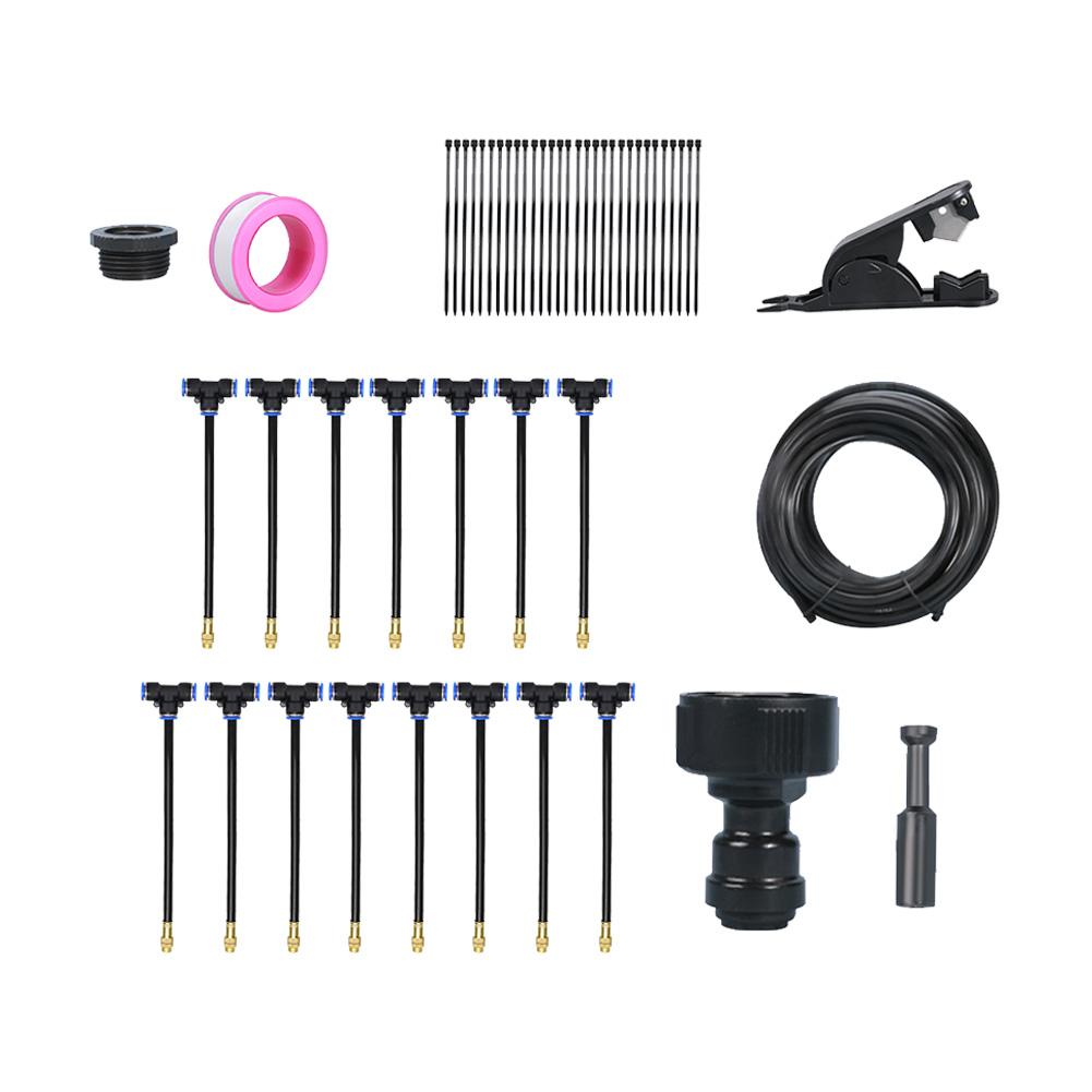 360-degree Bending Dropper Drip Irrigation System Adjustable Watering Misting System for Landscape Flower Bed & Patio Plants