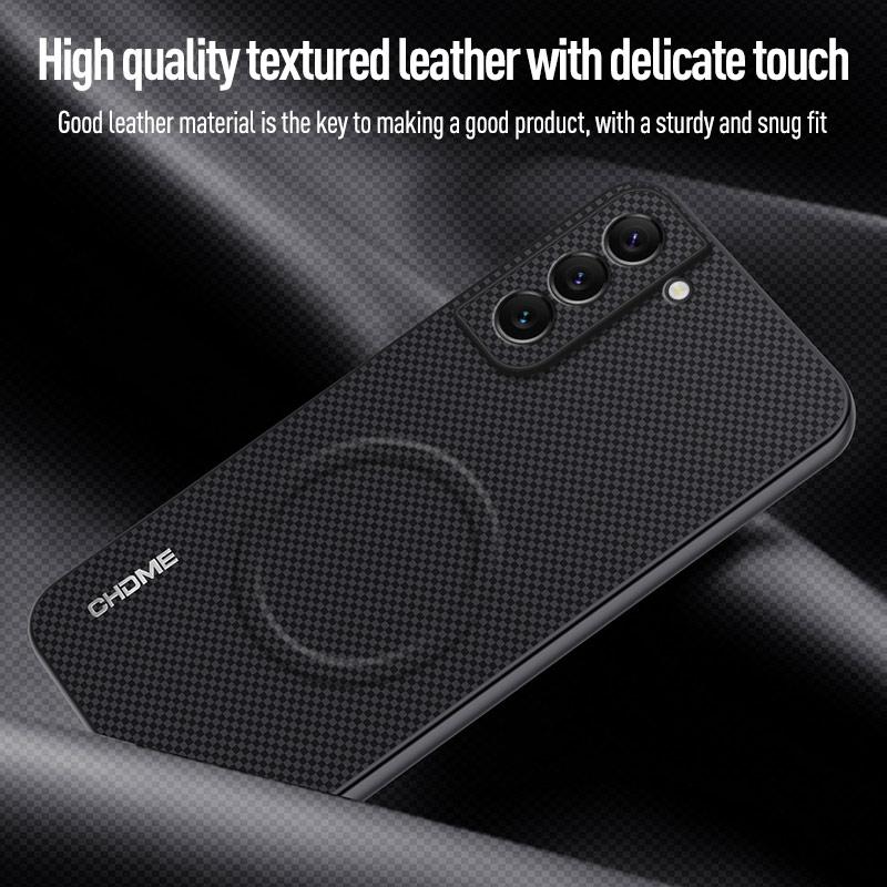 Custodia per Samsung Galaxy S22 Plus Custodia per Telefono con Supporto Magnetico per Auto di Lusso per Samsung S22 Plus 5G Cover Posteriore in Silicone Antiurto