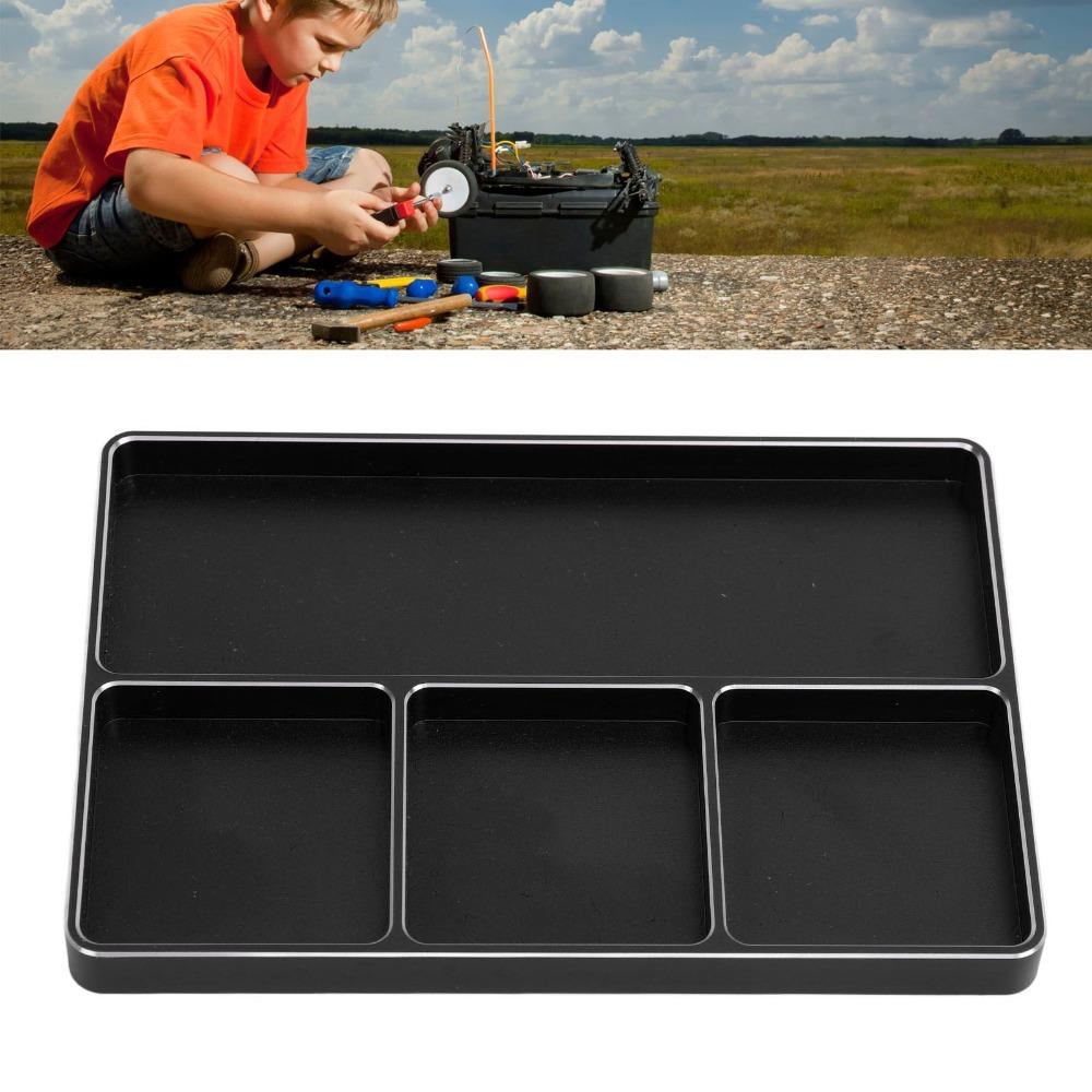 With Magnetic Pad Magnetic Screw Holder Metal Repair Tool Organizer RC Screw Tray  For RC Boat