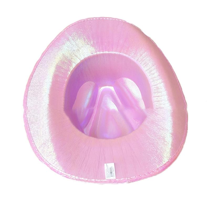 Funny Party Hats Cowboy Hat for Women Cowgirl Hat Cowgirl Costume Hat Space Cowboy Holographic Rave Hat