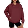 Fashionable Women's Loose Casual Daily Plus Size Long-sleeved Hooded Sweatshirt