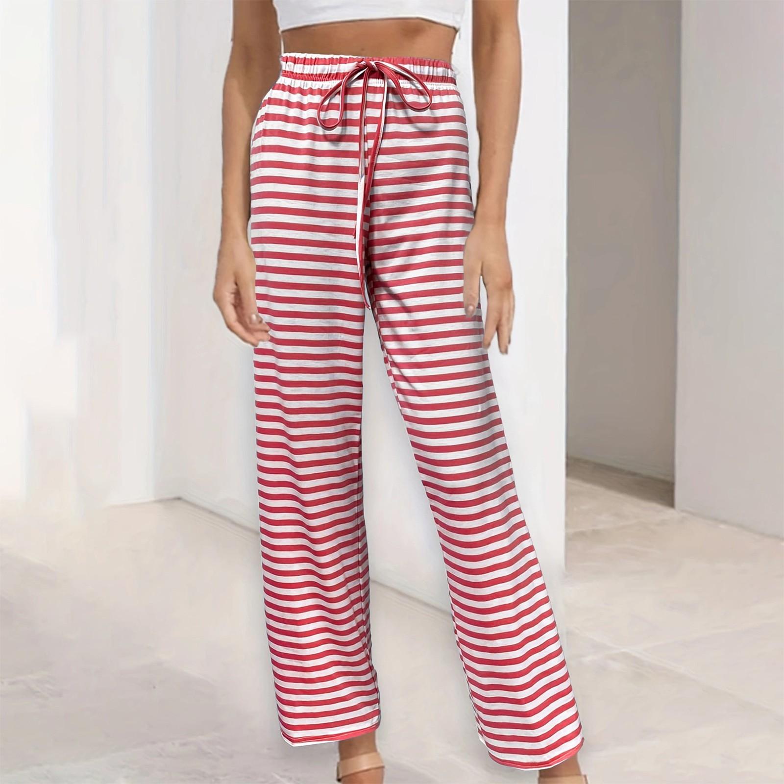 Женские повседневные брюки. Удобные повседневные эластичные широкие брюки на шнурке. — фото 8