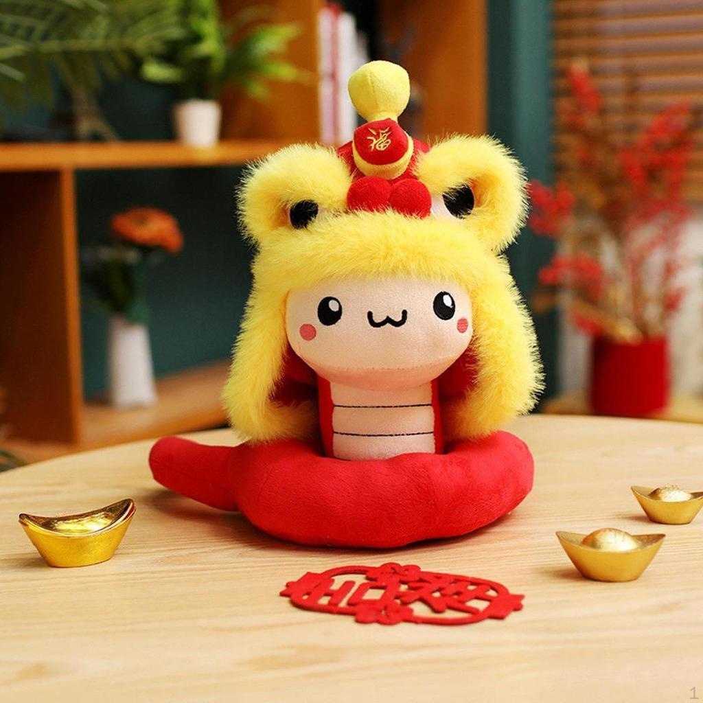 Plyšový had na oslavu čínského roku, plyšová hračka do dětského pokoje