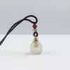 Natural Agate Chalcedony Hollow Pendant Bottle Shape Mini Vial Necklace Spiritual Protection Aromatherapy