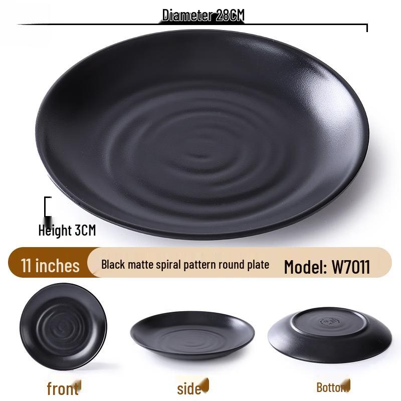 Lantuan Melamine Dinner Plate & Cutlery Set
