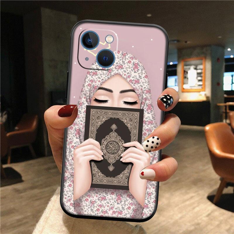 Islamic Muslim Girls Hijab Case for Samsung M06 M15 M16 M35 M55 M56 A36 A42 A50 A50S A51 A52 A32 A33 A05 A05S A06 A16 A20