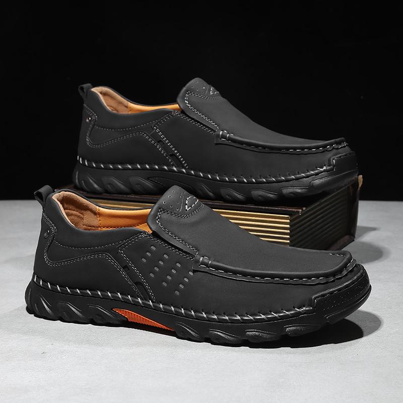 Handgefertigte Echte Leder Herrenschuhe Bequeme Business Casual Lederschuhe Mokassins Herren Flache Schuhe