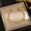 Colorfast Korean-Japanese Titanium Steel Women's Bracelet - Versatile, Fashionable Hand Jewelry.