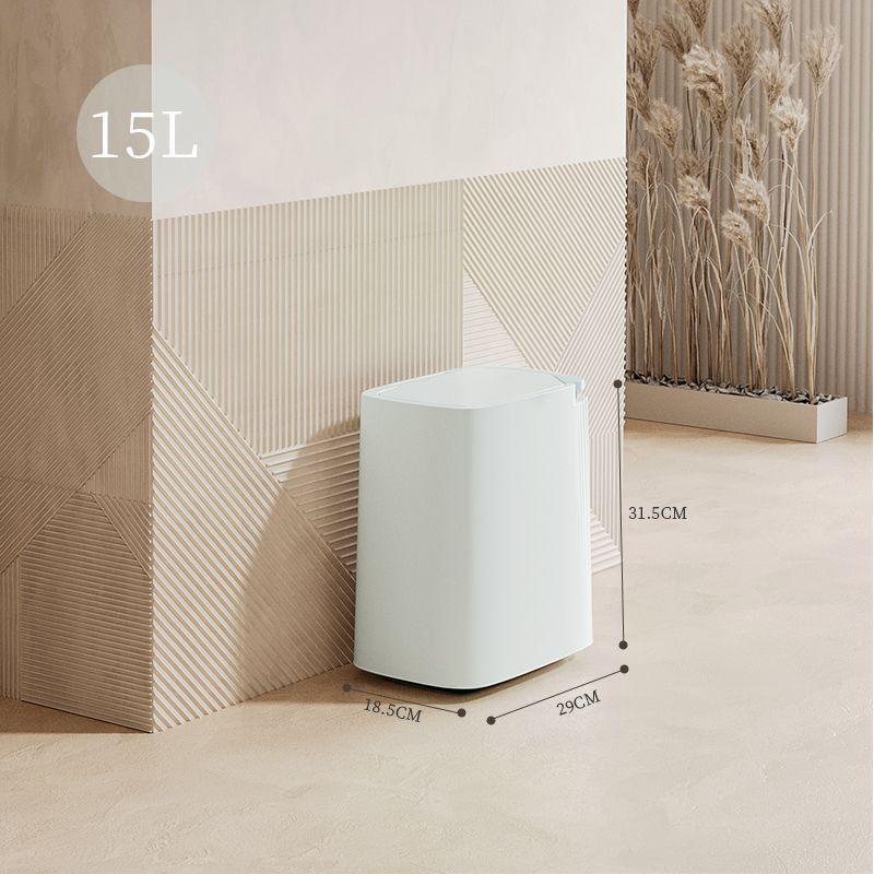 Light Luxury Pop-Up Lid Trash Can for Bathroom, Kitchen & Living Room - Large Capacity