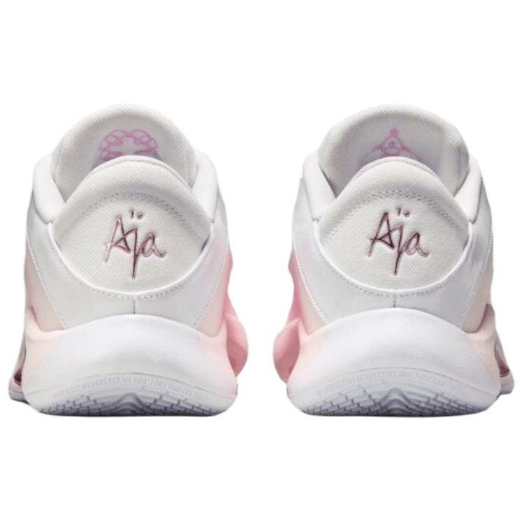 New Nike A'One Breathable Traction Basketball Shoes Unisex Pink White FZ8606-101