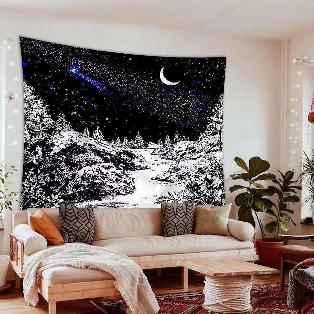 Home & Living Polyester Psychedlic Background cloth Tapestry Wall Hanging Mural