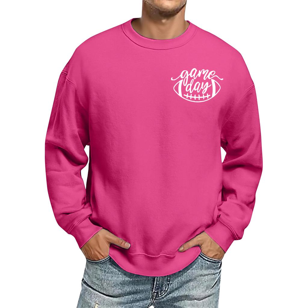 Men's Oversized Long Sleeve Crewneck Sweatshirt Casual Loose